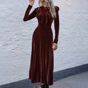 Maroon dress from SHEIN